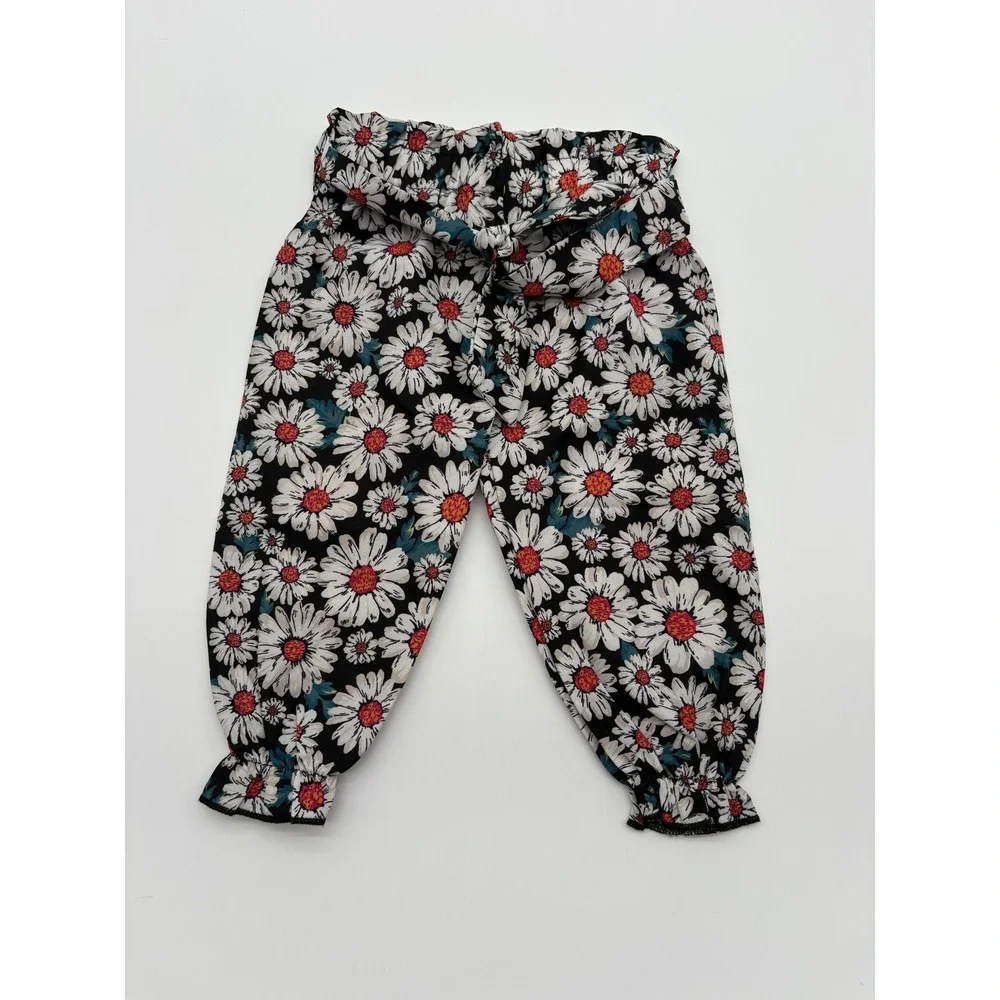 Floral vintage balloon Pants vintage girls Size 12-18M  EUC Daisy Paper bag‎